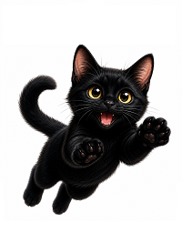 Bewegte Katze